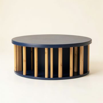 Meadow Bridge Shoe Storage Bench - Navy (synthetic illustration; no displayed measurements)