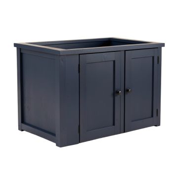Alder Canyon Empty Furniture-Style Litter Enclosure - Navy
