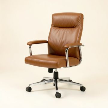 Thorgarth Genuine Leather Conference Chair (synthetic illustration; no displayed measurements)