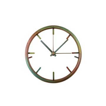 Glowing Background Metal Wall Clock