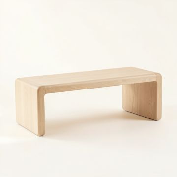 Lake Bend Indoor Bench - Beige (synthetic illustration; no displayed measurements)