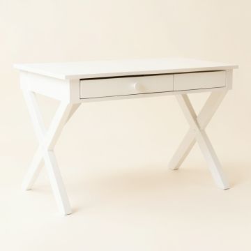Lake Field Writing Desk - White (synthetic illustration; no displayed measurements)