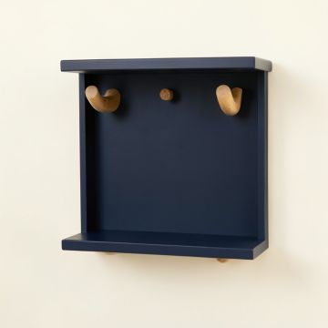 Wren Dell Wall-Mounted Entryway Organizer Shelf - Navy (synthetic illustration; no displayed measurements)