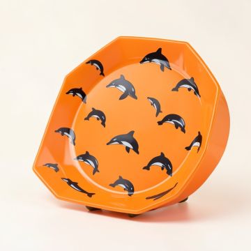 Pair Of Dolphins 5 Piece Condiment Server Set (synthetic illustration; no displayed measurements)