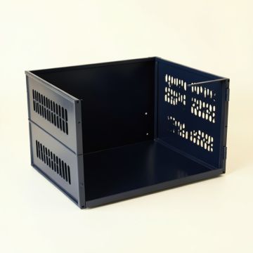 Elm Field Empty Furniture-Style Pet Crate - Navy (synthetic illustration; no displayed measurements)