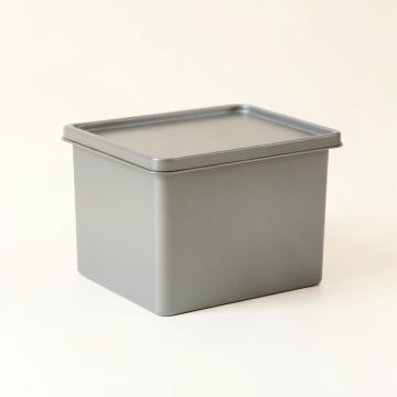 Pine Arc Closed Outdoor Storage Box - Gray (synthetic illustration; no displayed measurements)