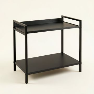 Alder Branch Empty Countertop Canister Rack - Black (synthetic illustration; no displayed measurements)