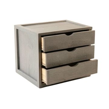 Juniper Branch Small-Parts Storage Drawer Cabinet - Gray