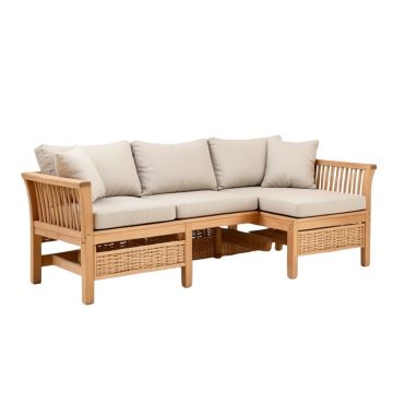 Nathan 7 Piece Teak Sofa Seating Group With Cushions
