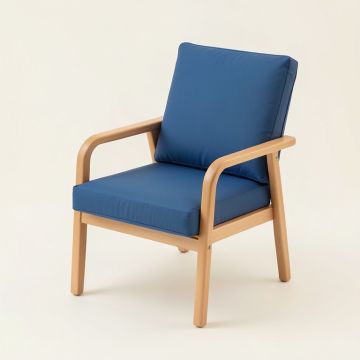 Indoor/Outdoor Dining Chair Cushion And Pillow Set (synthetic illustration; no displayed measurements)
