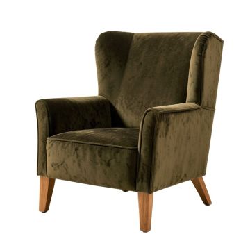 Twining 29 '' Wide Velvet Wingback Chair