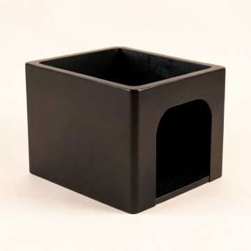 Alder Bend Empty Furniture-Style Litter Enclosure - Black (synthetic illustration; no displayed measurements)