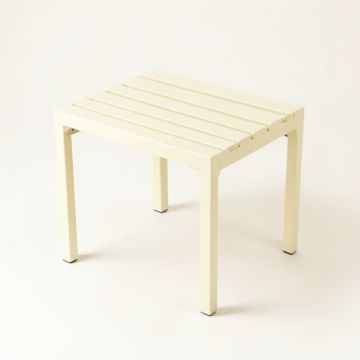 Shore Crest Compact Balcony Table - Ivory (synthetic illustration; no displayed measurements)