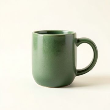 Maple Bend Ceramic Mug - Green (synthetic illustration; no displayed measurements)