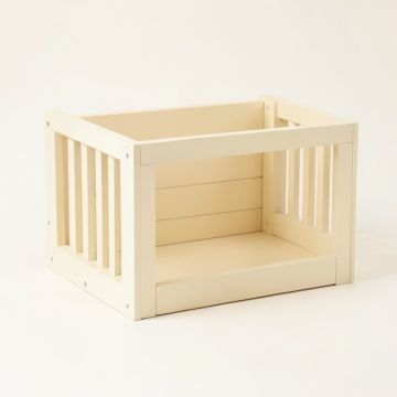 Moss Bridge Empty Furniture-Style Pet Crate - Cream (synthetic illustration; no displayed measurements)