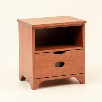 Wren Crest Nightstand - Terracotta (synthetic illustration; no displayed measurements)