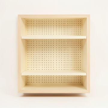 Ridge Bend Empty Wall-Mounted Tool Organizer Panel - Cream (synthetic illustration; no displayed measurements)
