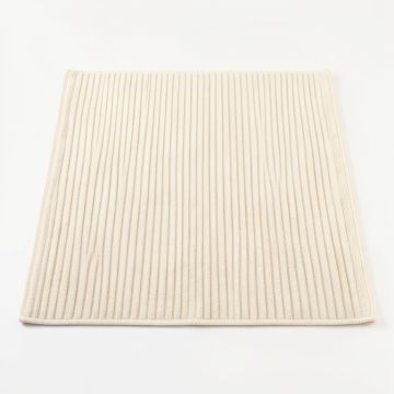 Ridge Arc Bath Mat - Cream (synthetic illustration; no displayed measurements)