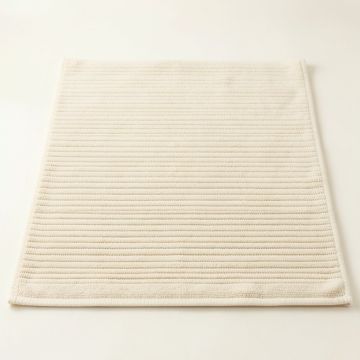 Flint Edge Bath Mat - Cream (synthetic illustration; no displayed measurements)