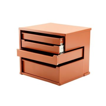 Olive Crossing Small-Parts Storage Drawer Cabinet - Terracotta