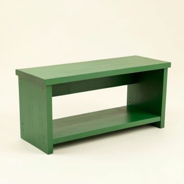 Spruce Brook Narrow Outdoor Storage Bench - Green (synthetic illustration; no displayed measurements)