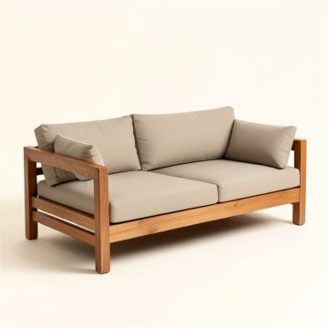 Trevion Extendable Patio Sofa With Cushions (synthetic illustration; no displayed measurements)