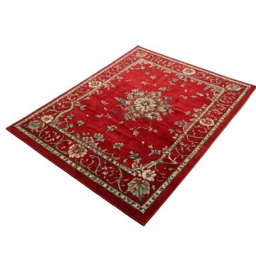 Daisy Power Loom Red Rug