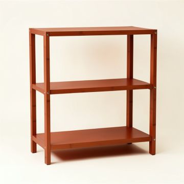 Cedar Branch Empty Seed-Starting Shelving Unit Without Lights - Terracotta (synthetic illustration; no displayed measurements)