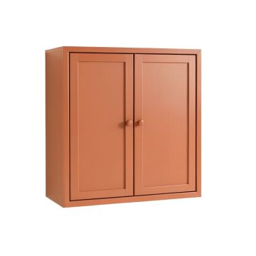 Laurel Canyon Wall-Mounted Entry Cabinet - Terracotta (synthetic illustration; no displayed measurements)