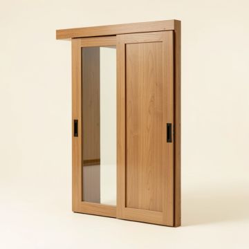 Baldarassario Glass Sliding Closet Door With Installation Hardware Kit (synthetic illustration; no displayed measurements)