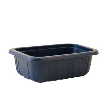 Hill Bend Empty Railing Planter With Integral Brackets - Navy