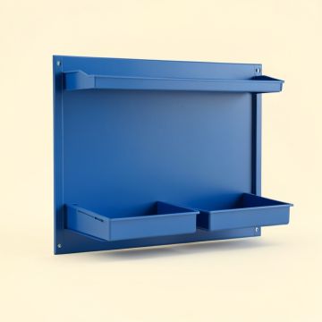 Vale Bluff Empty Wall-Mounted Tool Organizer Panel - Blue (synthetic illustration; no displayed measurements)