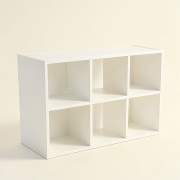 Spruce Edge Desktop Shelving Unit - White (synthetic illustration; no displayed measurements)