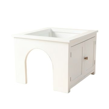 Aspen Brook Empty Furniture-Style Litter Enclosure - White