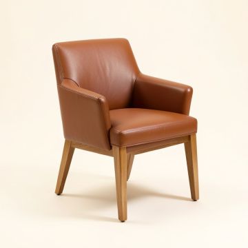 Brenton Upholstered Solid Wood Side Chair (synthetic illustration; no displayed measurements)