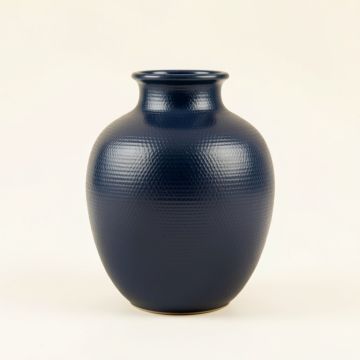 Ash Crossing Empty Decorative Vase - Navy (synthetic illustration; no displayed measurements)