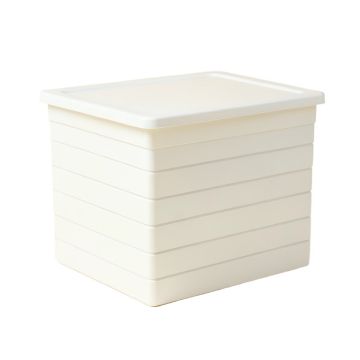 Aspen Bend Closed Outdoor Storage Box - White (synthetic illustration; no displayed measurements)