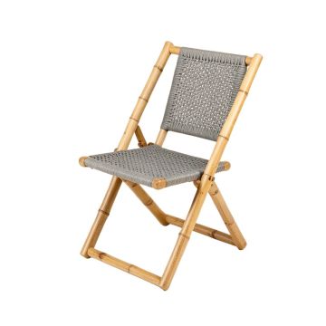 Olive Crest Folding Outdoor Chair - Gray