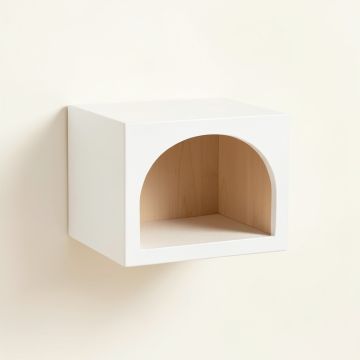 Shore Bridge Wall-Mounted Cat Perch - White (synthetic illustration; no displayed measurements)