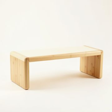Hazel Bridge Indoor Bench - Cream (synthetic illustration; no displayed measurements)