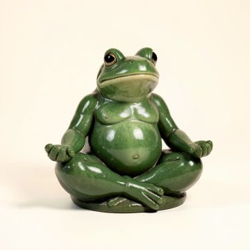 Meditating Frog Statue (synthetic illustration; no displayed measurements)