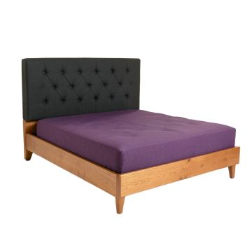 Swanley Tufted Upholstered Low Profile Standard Bed