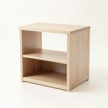 Oak Arc Empty Coffee-Station Organizer - Beige (synthetic illustration; no displayed measurements)