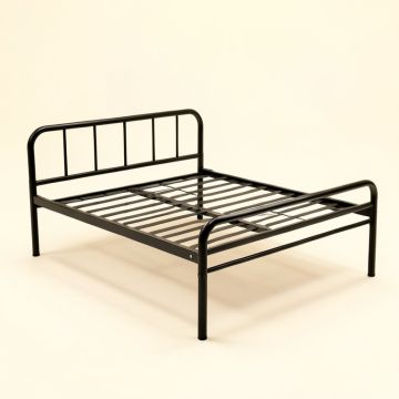 Twin Size Metal Bed Frame Black (synthetic illustration; no displayed measurements)