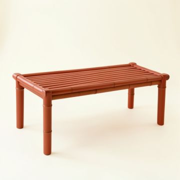 Cove Dell Indoor Bench - Terracotta (synthetic illustration; no displayed measurements)