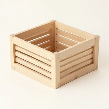 Wren Crest Empty Furniture-Style Litter Enclosure - Beige (synthetic illustration; no displayed measurements)