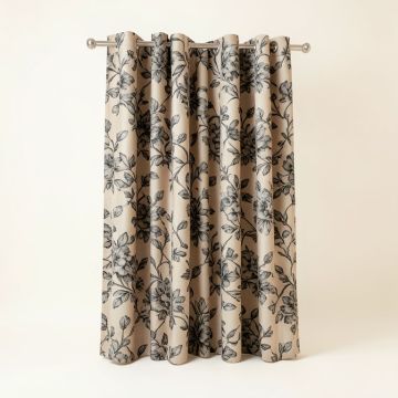 Jalapa Medallion Floral Room Darkening Thermal Grommet Curtain Panels (synthetic illustration; no displayed measurements)
