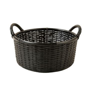 Elm Brook Empty Storage Basket - Black