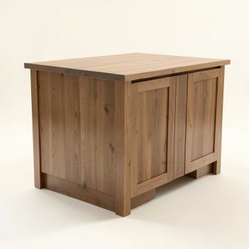 Mclane Kitchen Island Solid Wood (synthetic illustration; no displayed measurements)