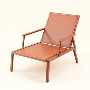 Ash Crossing Outdoor Lounge Chair - Terracotta (synthetic illustration; no displayed measurements)